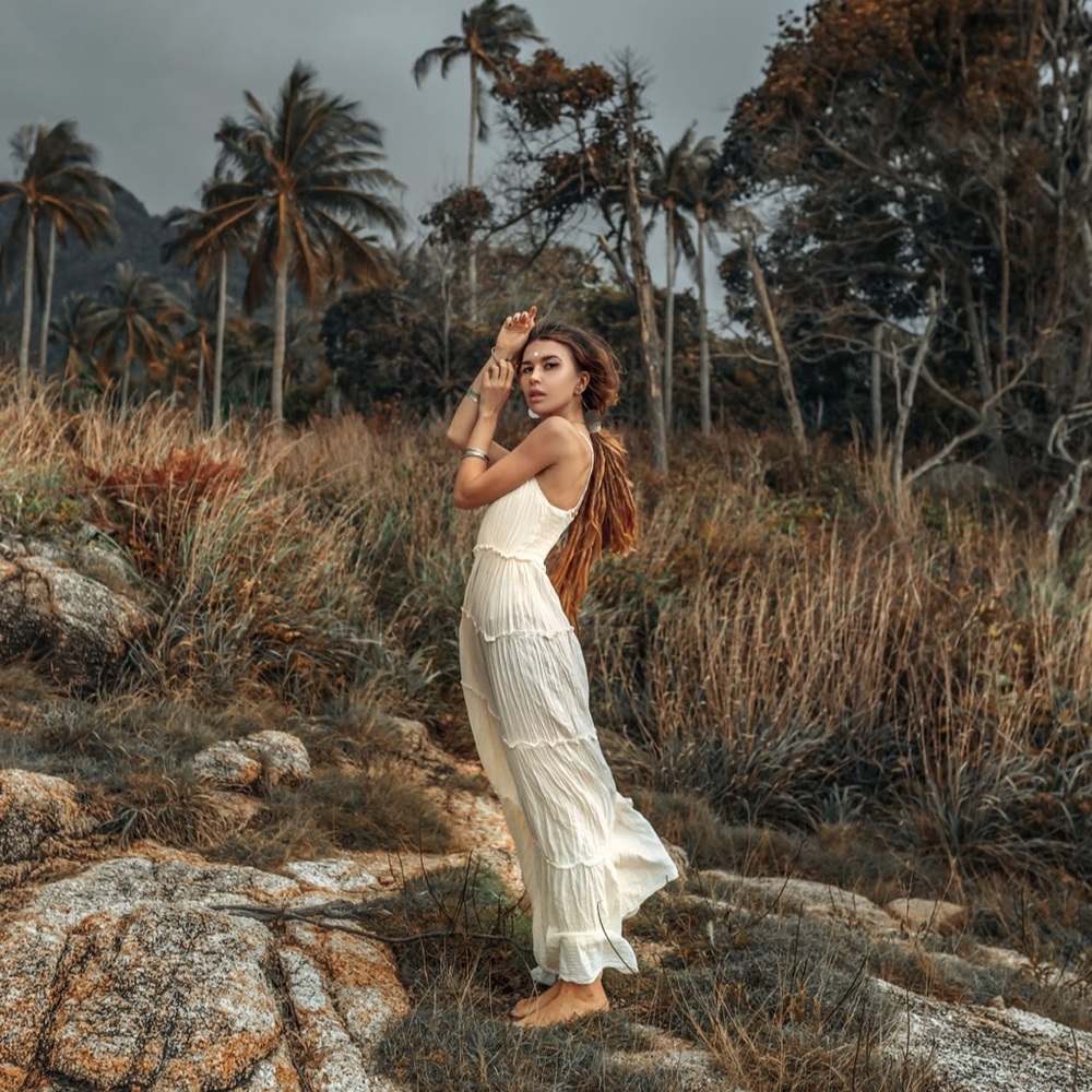 Chloe-2 Bohemian Wedding Festival Gypsy Maxi Dress